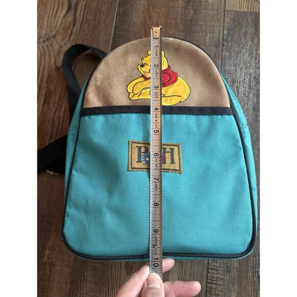 Vintage Small Winnie The Pooh School Backpack Teal 90's Classic - Picture 5 of 7